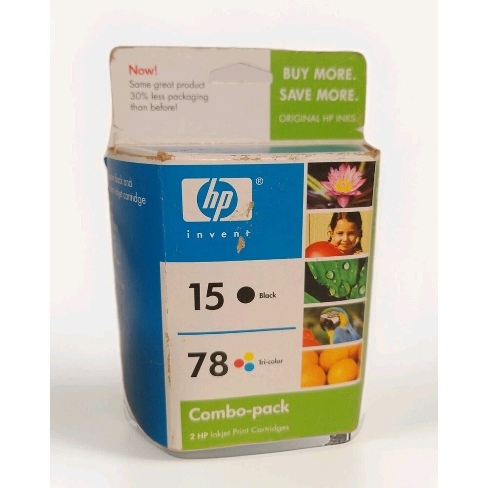 HP Original Ink 15 + 78 Combo Pack Print Cartridges C8789FN Sealed EXP 05/2008